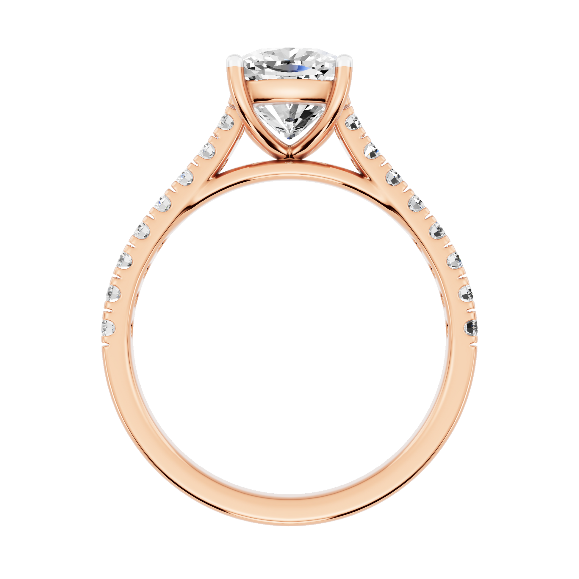 Pink Gold-Supernova Statement Solitaires Lab-Grown Diamond Engagement Ring_view=FRONT