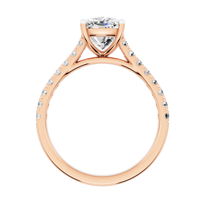 Pink Gold-Supernova Statement Solitaires Lab-Grown Diamond Engagement Ring_view=FRONT