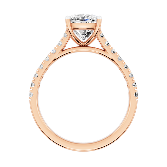 Pink Gold-Supernova Statement Solitaires Lab-Grown Diamond Engagement Ring_view=FRONT