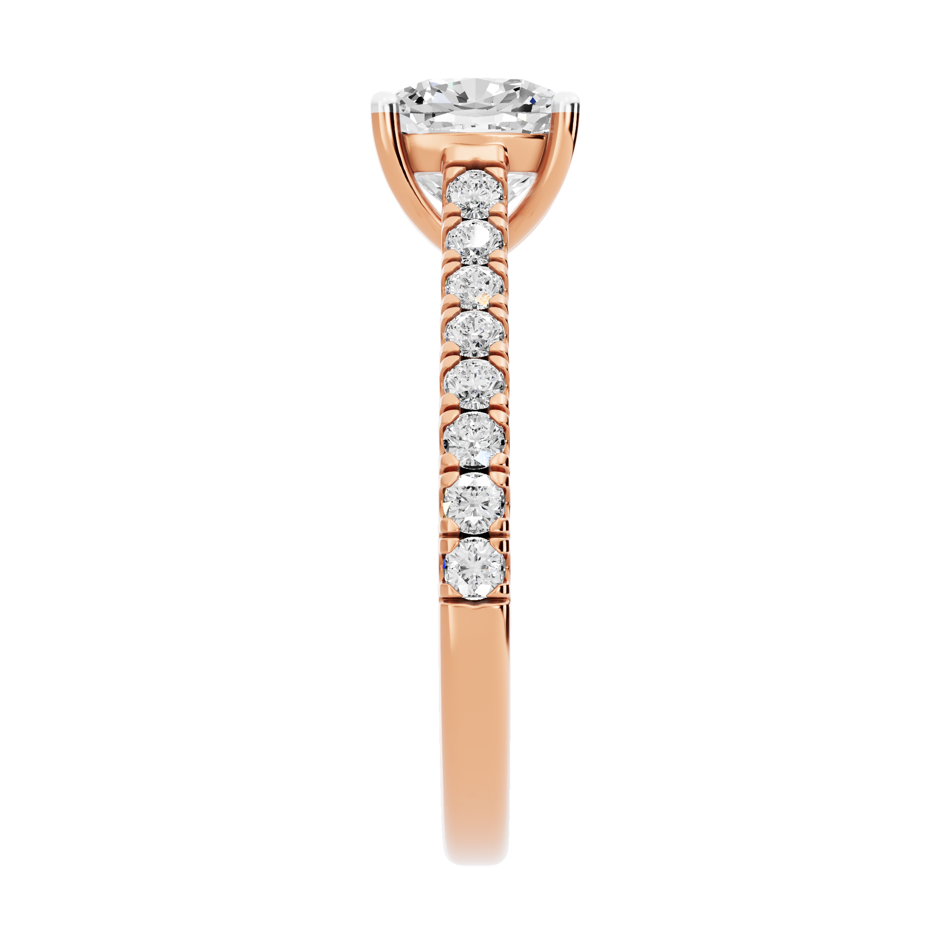 Pink Gold-Supernova Statement Solitaires Lab-Grown Diamond Engagement Ring_view=SIDE