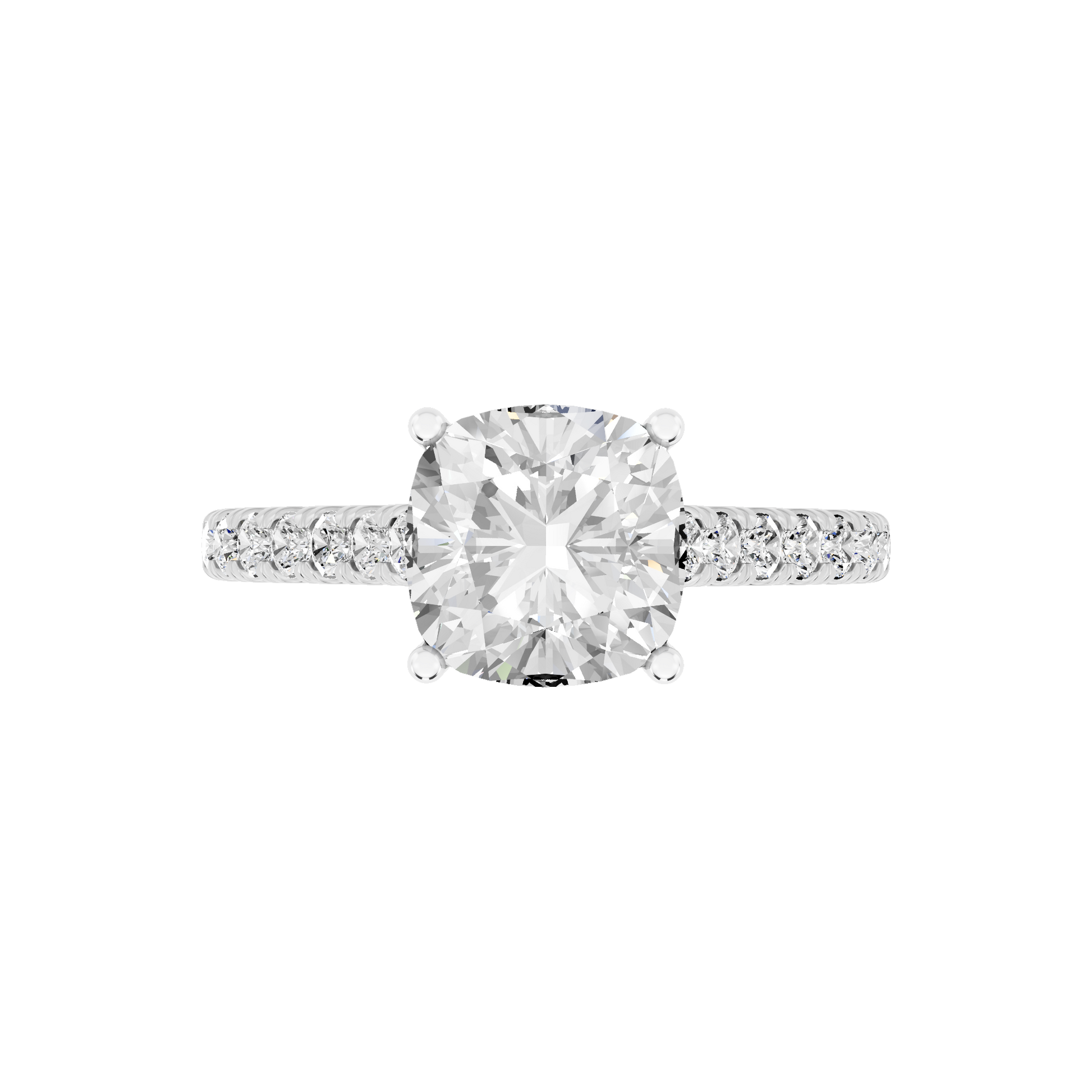 White Gold-Supernova Statement Solitaires Lab-Grown Diamond Engagement Ring_view=TOP