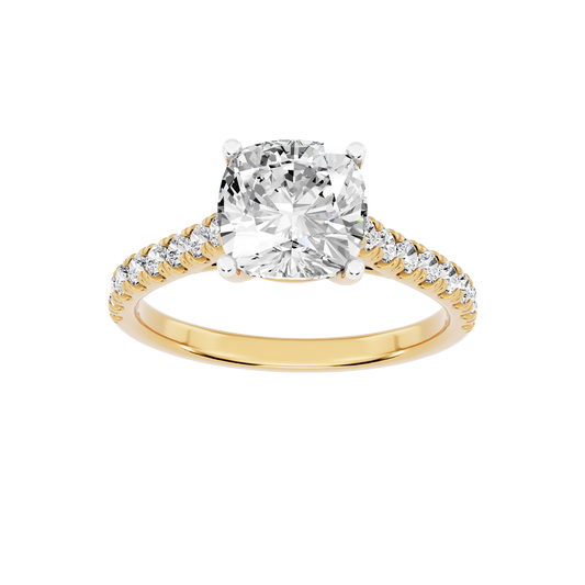 Yellow Gold-Supernova Statement Solitaires Lab-Grown Diamond Engagement Ring_view=3DH