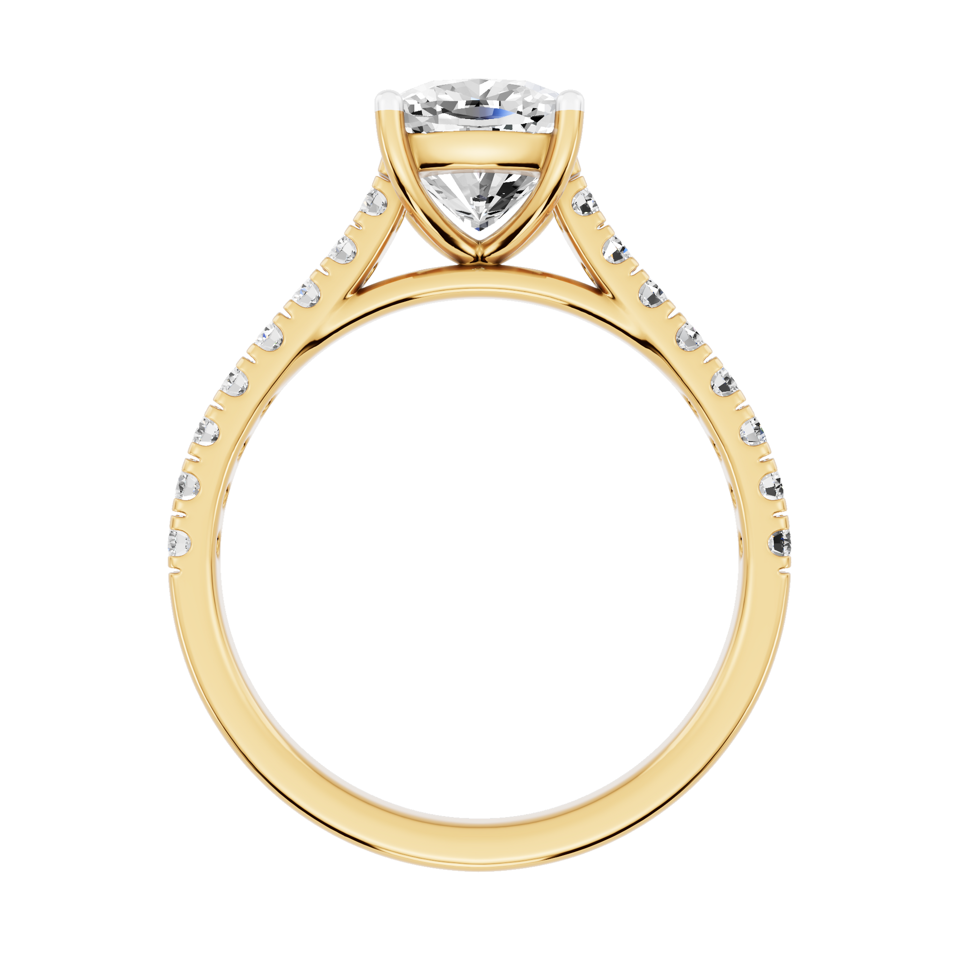 Yellow Gold-Supernova Statement Solitaires Lab-Grown Diamond Engagement Ring_view=FRONT