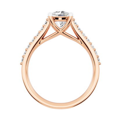 Pink Gold-Harmony Lab-Grown Diamond Engagement Ring_view=FRONT