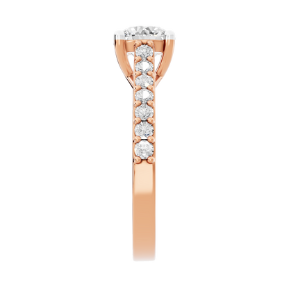 Pink Gold-Harmony Lab-Grown Diamond Engagement Ring_view=SIDE