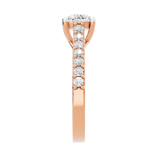 Pink Gold-Harmony Lab-Grown Diamond Engagement Ring_view=SIDE