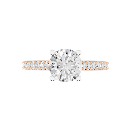 Pink Gold-Harmony Lab-Grown Diamond Engagement Ring_view=TOP