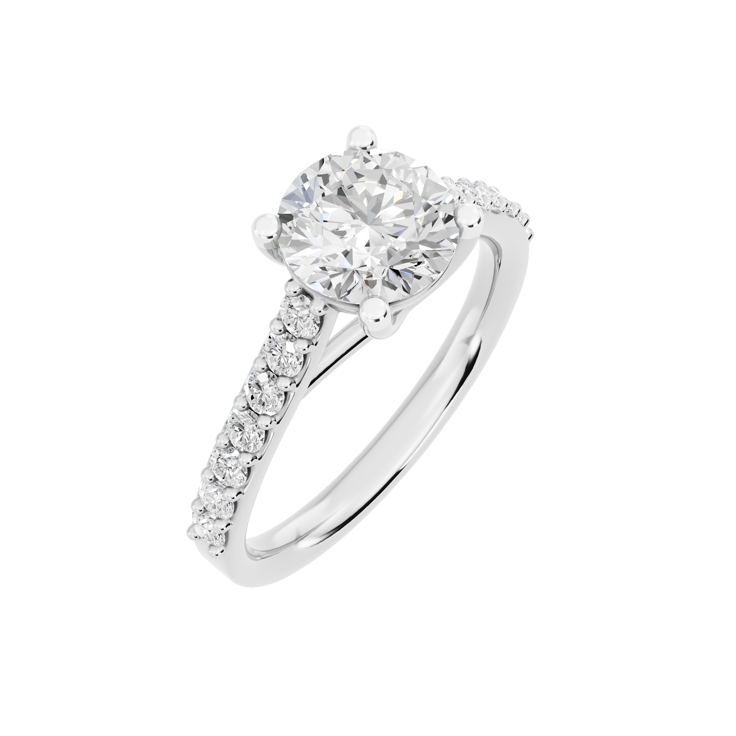 White Gold-Harmony Lab-Grown Diamond Engagement Ring_view=3DV