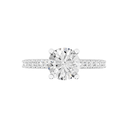 White Gold-Harmony Lab-Grown Diamond Engagement Ring_view=TOP