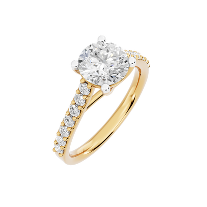 Yellow Gold-Harmony Lab-Grown Diamond Engagement Ring_view=3DV