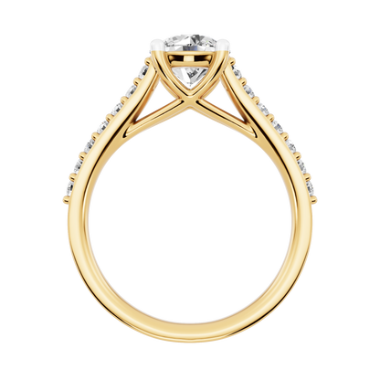 Yellow Gold-Harmony Lab-Grown Diamond Engagement Ring_view=FRONT
