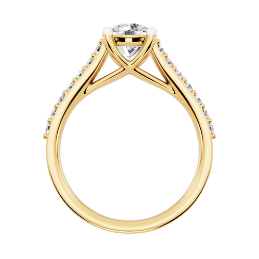Yellow Gold-Harmony Lab-Grown Diamond Engagement Ring_view=FRONT