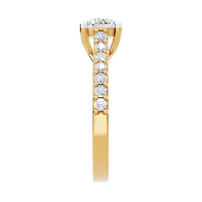 Yellow Gold-Harmony Lab-Grown Diamond Engagement Ring_view=SIDE