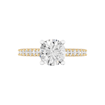 Yellow Gold-Harmony Lab-Grown Diamond Engagement Ring_view=TOP