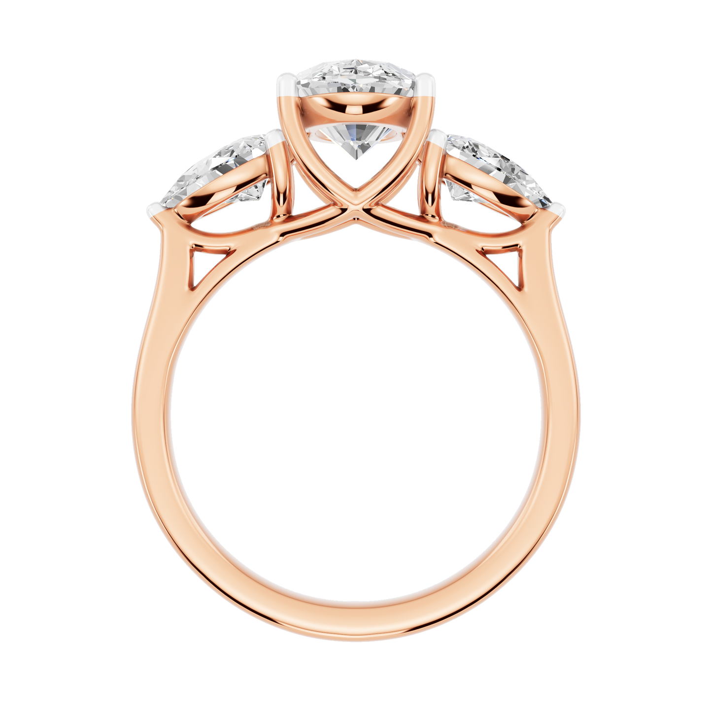 Pink Gold-Gleam Lab-Grown Diamond Engagement Ring_view=FRONT