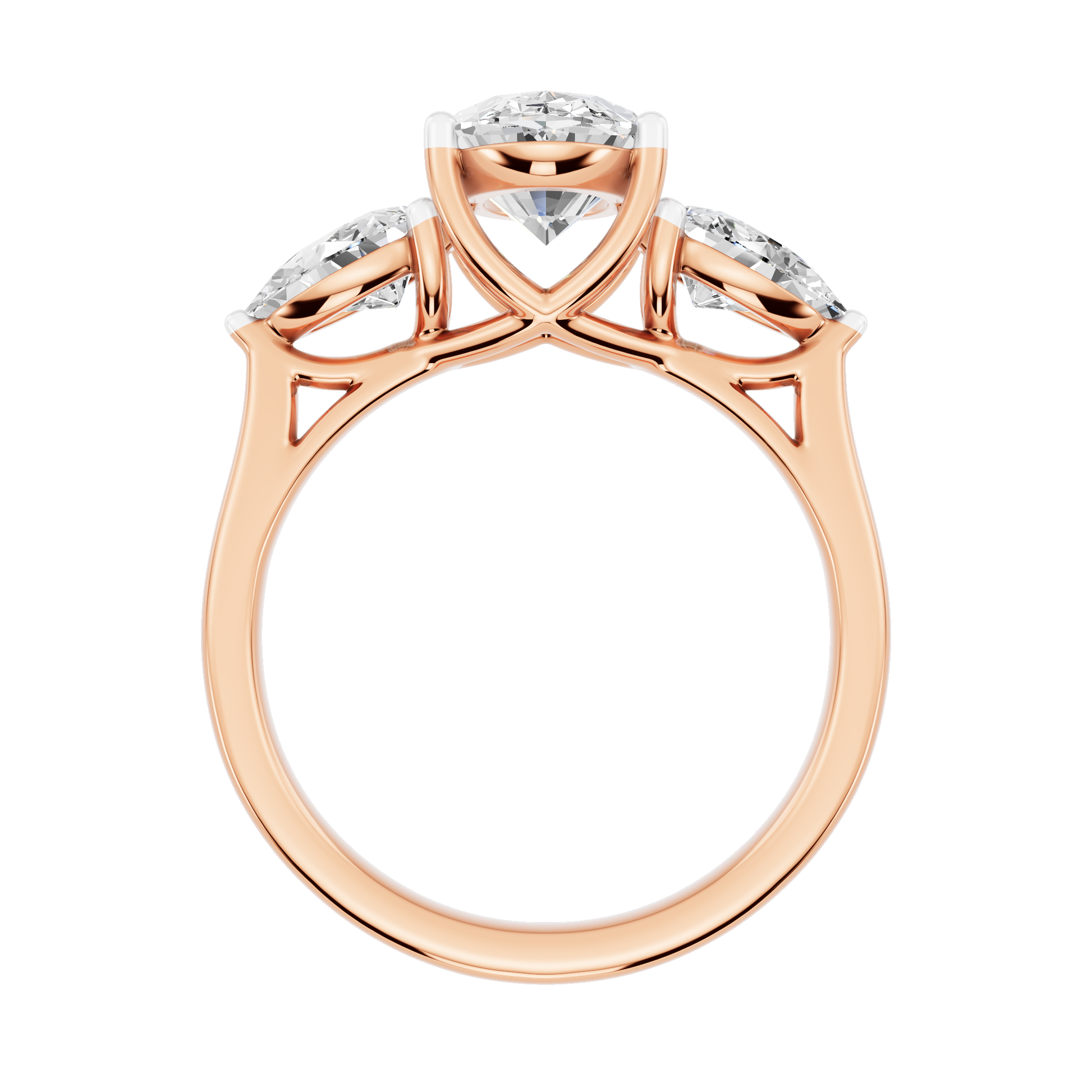 Pink Gold-Gleam Lab-Grown Diamond Engagement Ring_view=FRONT