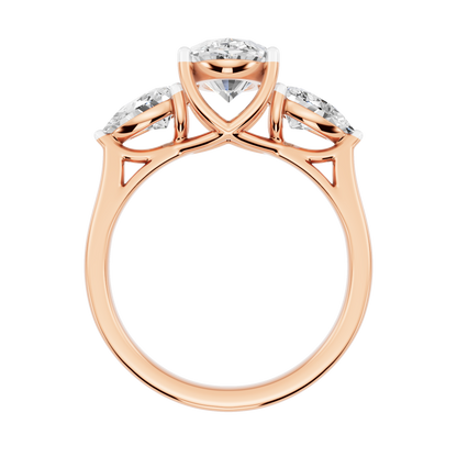 Pink Gold-Gleam Lab-Grown Diamond Engagement Ring_view=FRONT