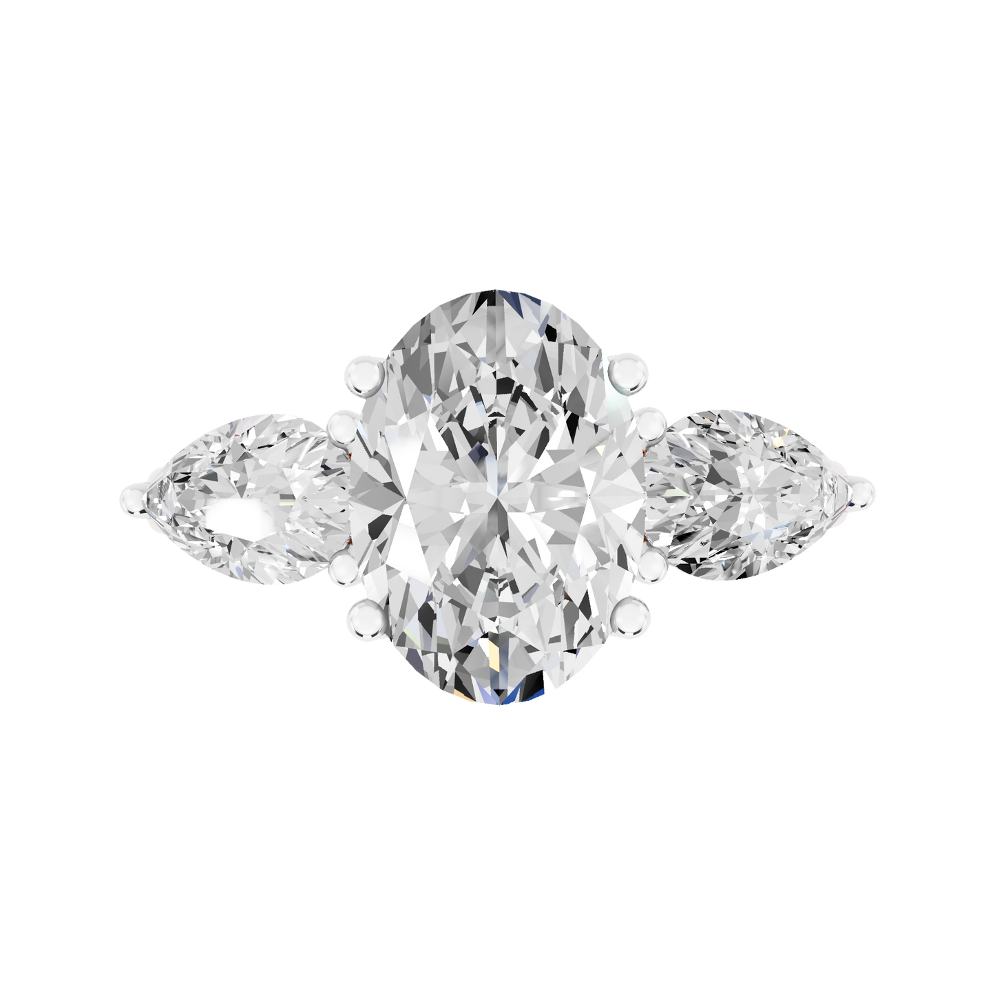 Pink Gold-Gleam Lab-Grown Diamond Engagement Ring_view=TOP
