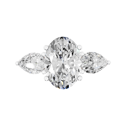 Pink Gold-Gleam Lab-Grown Diamond Engagement Ring_view=TOP