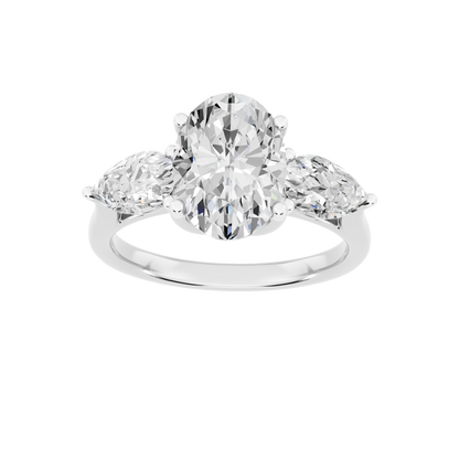 White Gold-Gleam Lab-Grown Diamond Engagement Ring_view=3DH