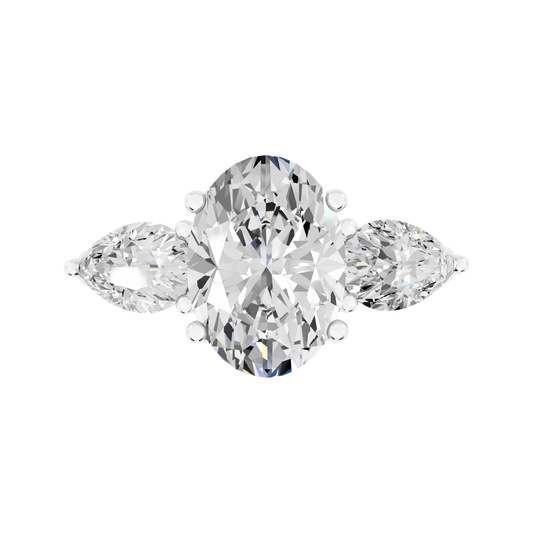 White Gold-Gleam Lab-Grown Diamond Engagement Ring_view=TOP