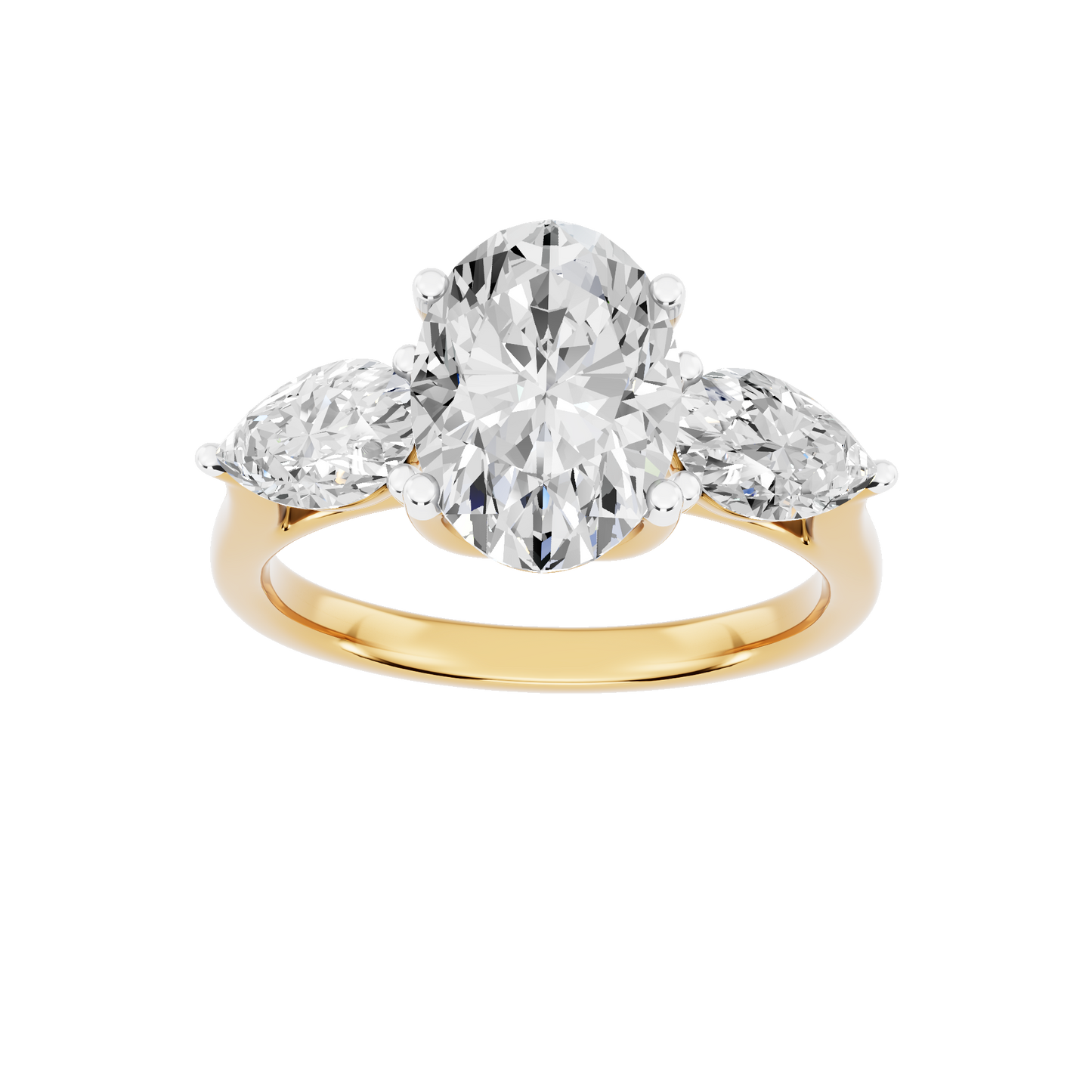 Yellow Gold-Gleam Lab-Grown Diamond Engagement Ring_view=3DH