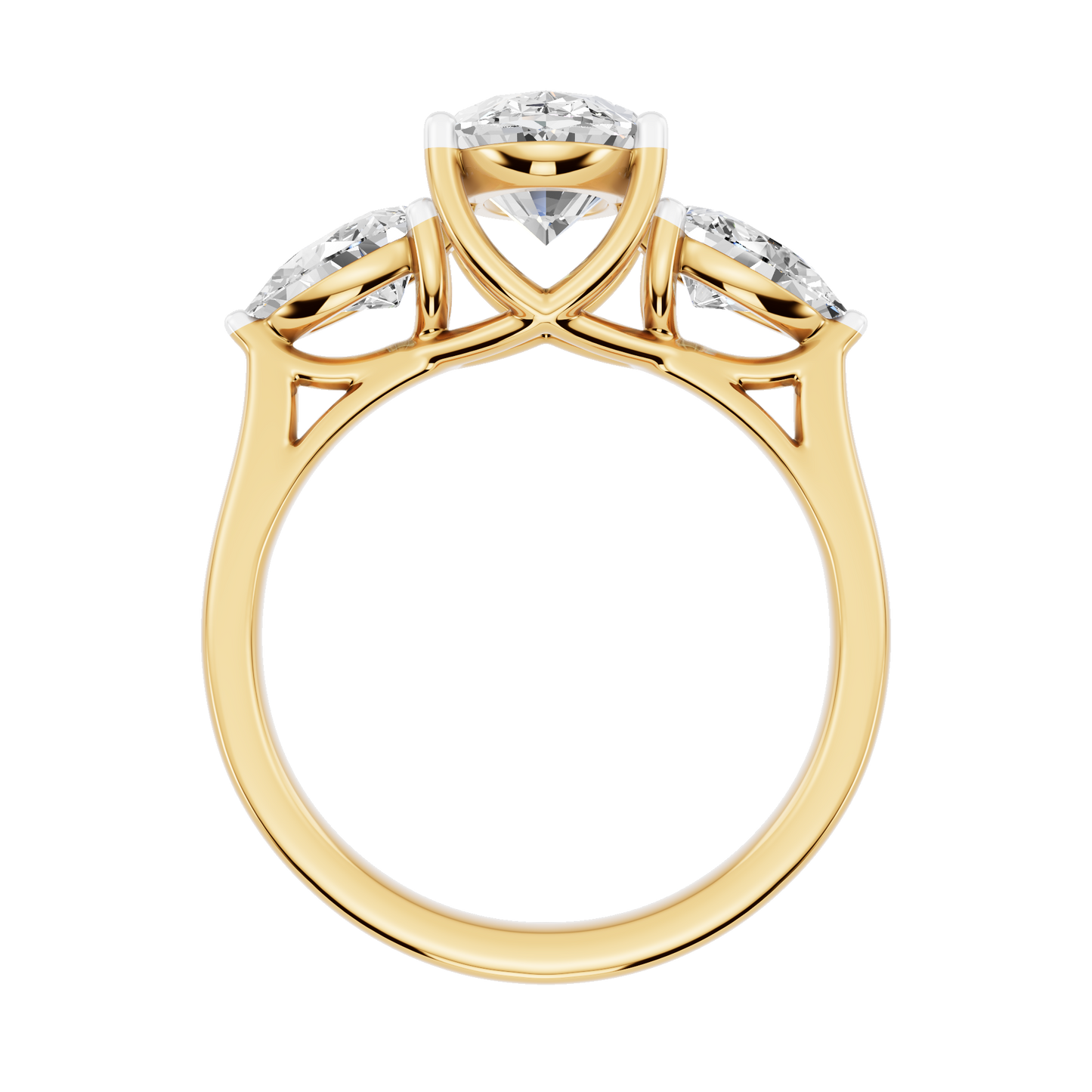 Yellow Gold-Gleam Lab-Grown Diamond Engagement Ring_view=FRONT