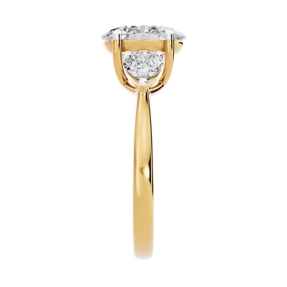 Yellow Gold-Gleam Lab-Grown Diamond Engagement Ring_view=SIDE