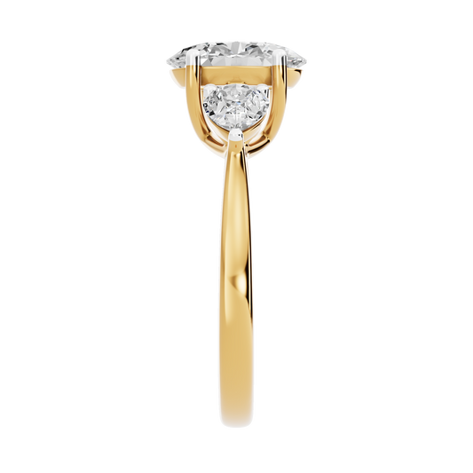 Yellow Gold-Gleam Lab-Grown Diamond Engagement Ring_view=SIDE