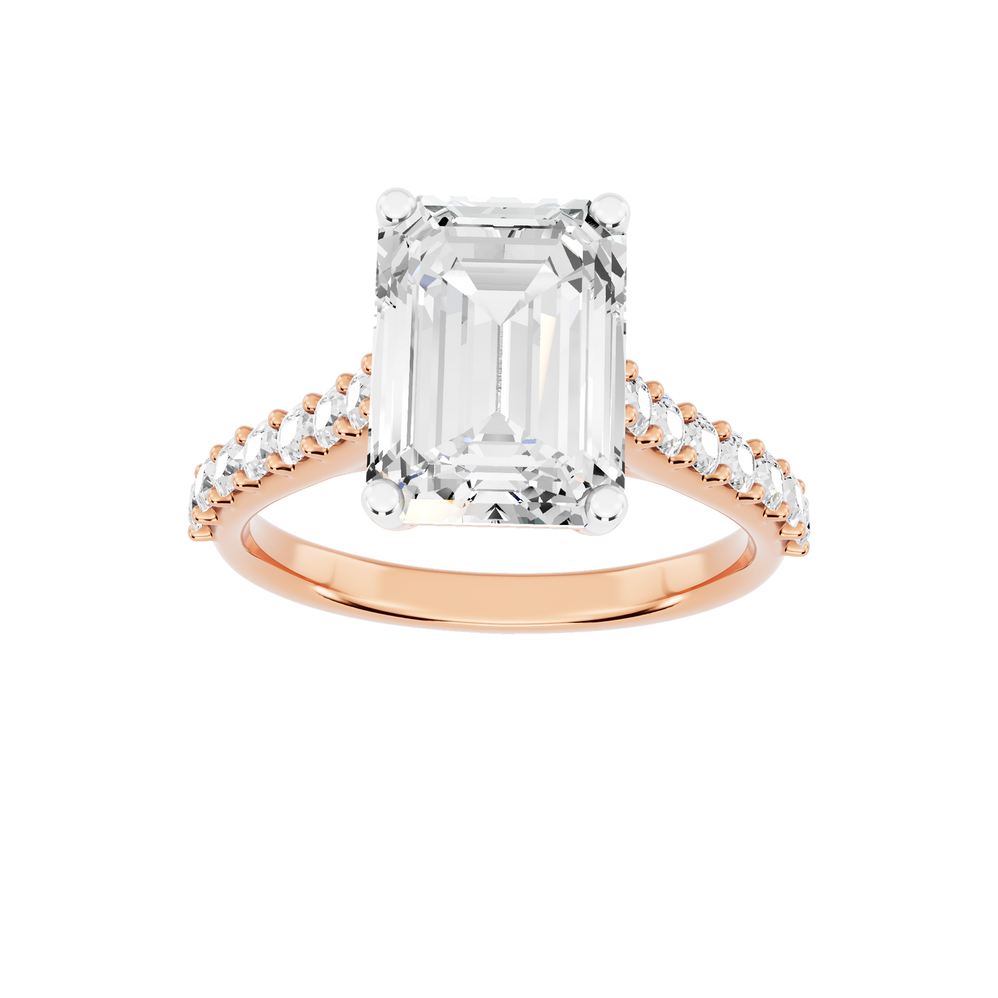 Pink Gold-Clarity Statement Solitaires Lab-Grown Diamond Engagement Ring_view=3DH
