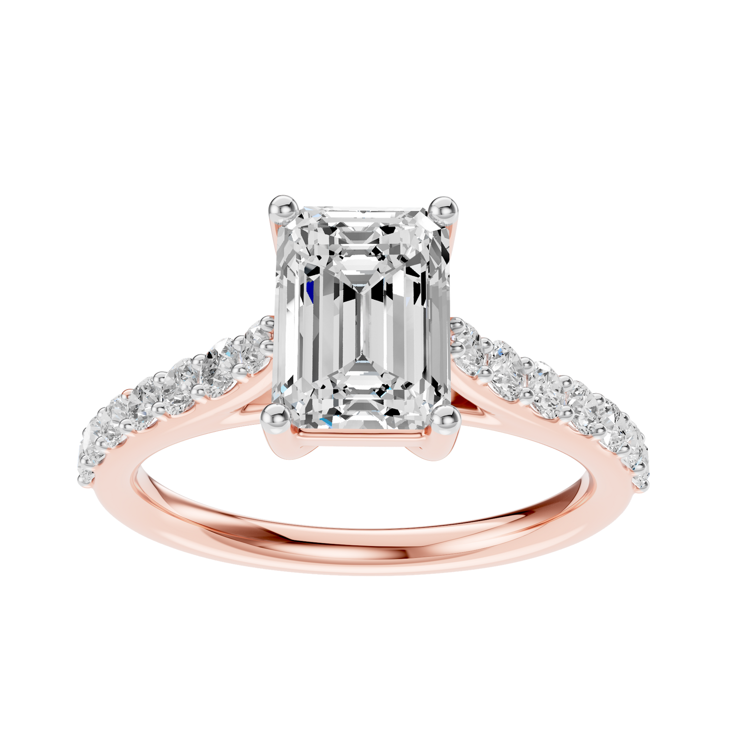 Pink Gold-Clarity Statement Solitaires Diamond Ring - 2-00ct_view=3DH