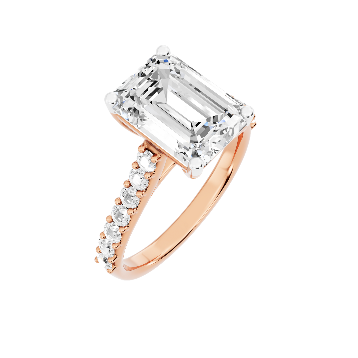Pink Gold-Clarity Statement Solitaires Lab-Grown Diamond Engagement Ring_view=3DV
