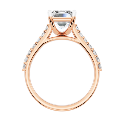 Pink Gold-Clarity Statement Solitaires Lab-Grown Diamond Engagement Ring_view=FRONT