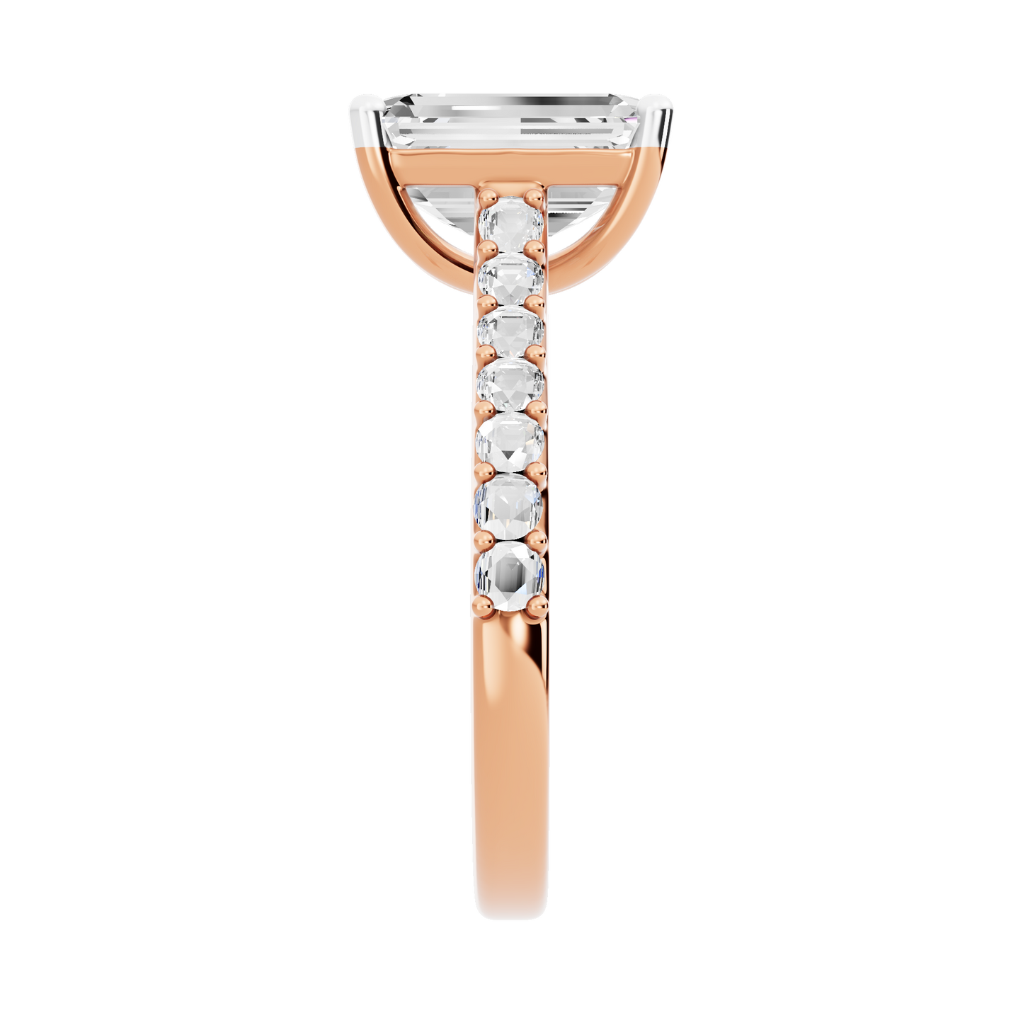 Pink Gold-Clarity Statement Solitaires Lab-Grown Diamond Engagement Ring_view=SIDE