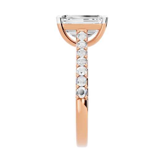 Pink Gold-Clarity Statement Solitaires Lab-Grown Diamond Engagement Ring_view=SIDE