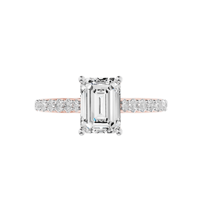 Pink Gold-Clarity Statement Solitaires Diamond Ring - 2-00ct_view=TOP