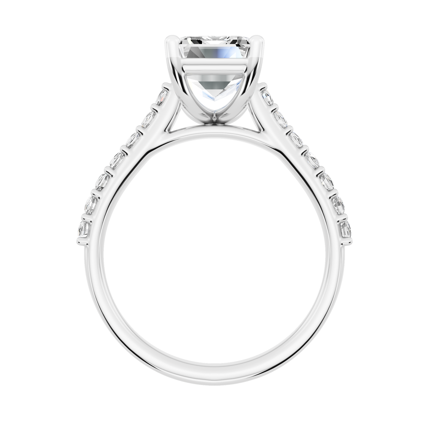White Gold-Clarity Statement Solitaires Lab-Grown Diamond Engagement Ring_view=FRONT