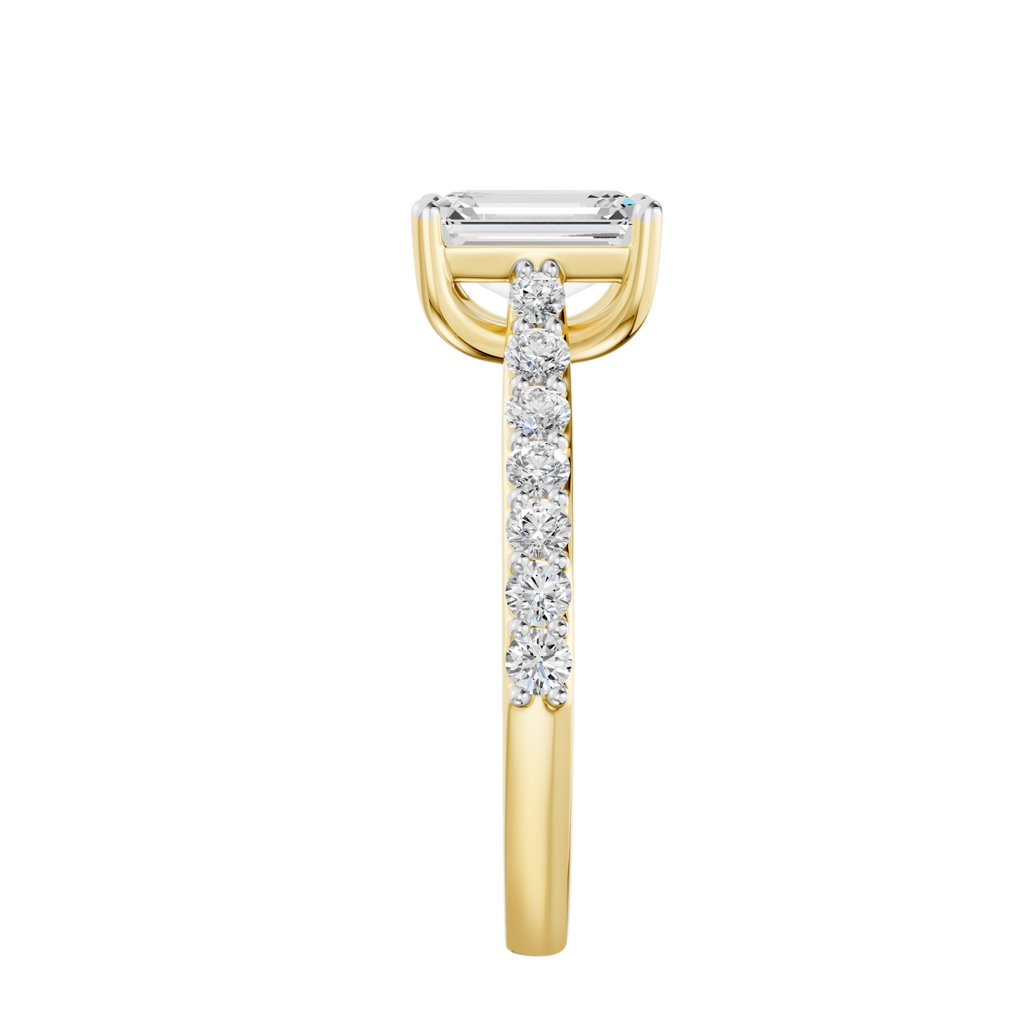 Yellow Gold-Clarity Statement Solitaires Diamond Ring - 2-00ct_view=SIDE