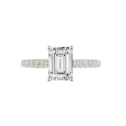 Yellow Gold-Clarity Statement Solitaires Diamond Ring - 2-00ct_view=TOP