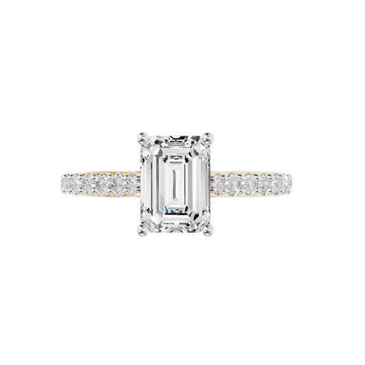 Yellow Gold-Clarity Statement Solitaires Diamond Ring - 2-00ct_view=TOP