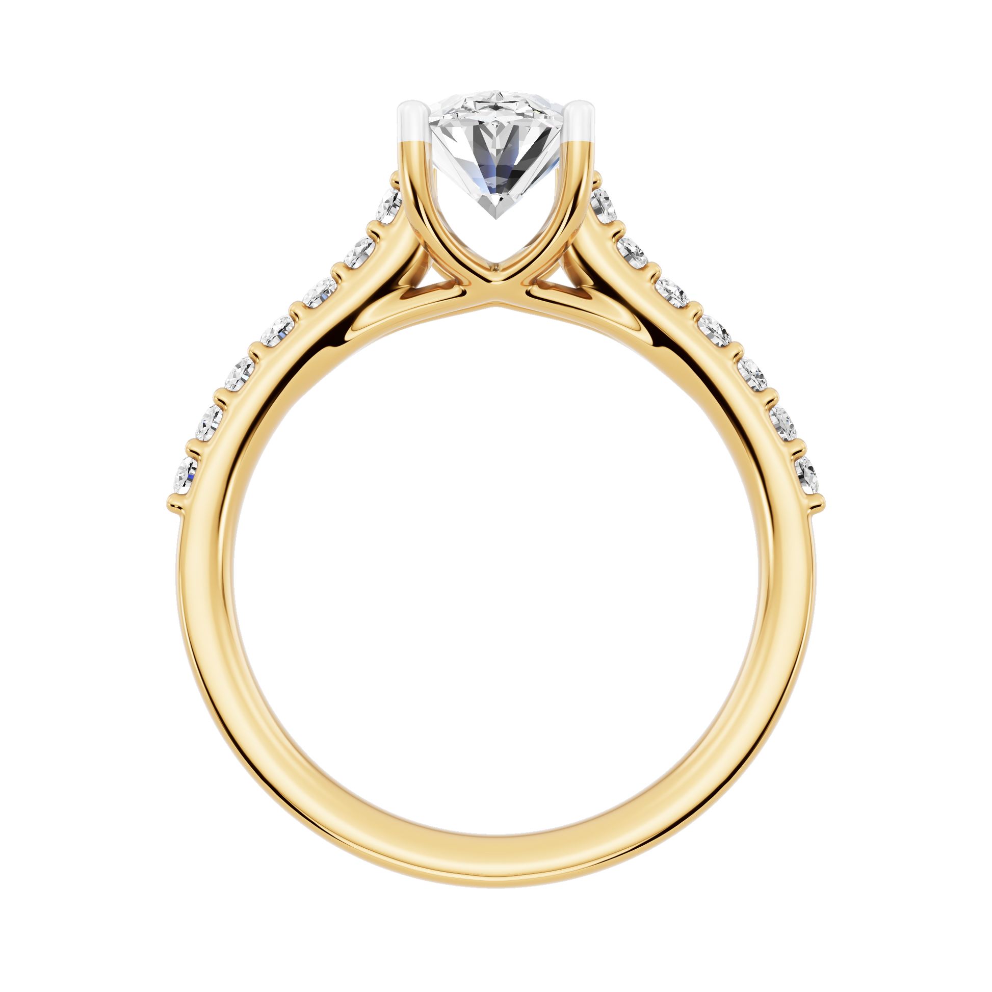 Yellow Gold-Whisper Lab-Grown Diamond Engagement Ring_view=FRONT