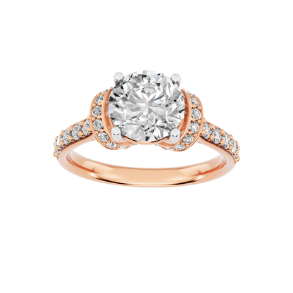 Pink Gold-Fortitude Statement Solitaires Lab-Grown Diamond Engagement Ring_view=3DH