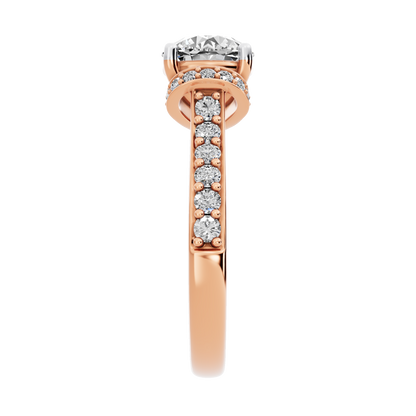 Pink Gold-Fortitude Statement Solitaires Lab-Grown Diamond Engagement Ring_view=SIDE