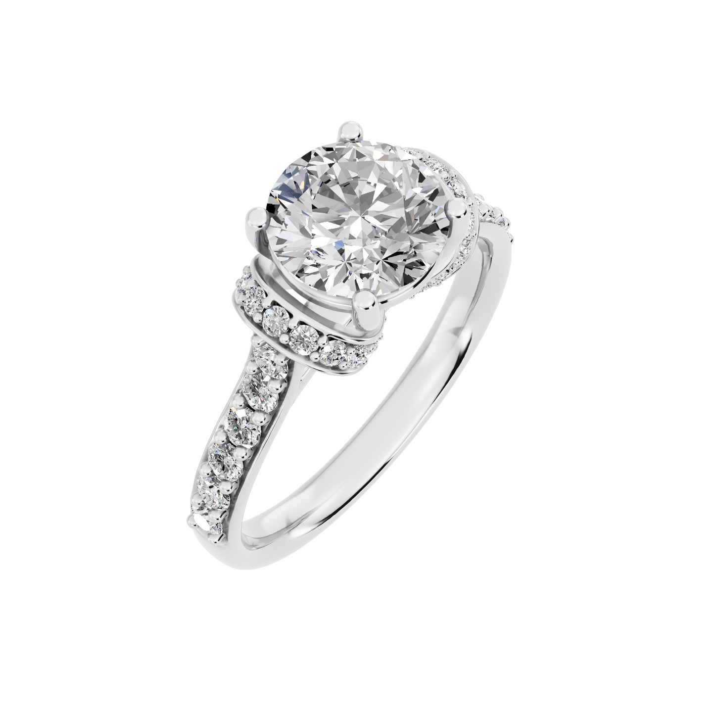 White Gold-Fortitude Statement Solitaires Lab-Grown Diamond Engagement Ring_view=3DV