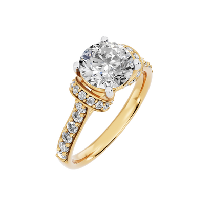 Yellow Gold-Fortitude Statement Solitaires Lab-Grown Diamond Engagement Ring_view=3DV