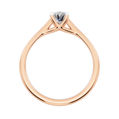 Pink Gold-Radiant Lab-Grown Diamond Engagement Ring_view=FRONT
