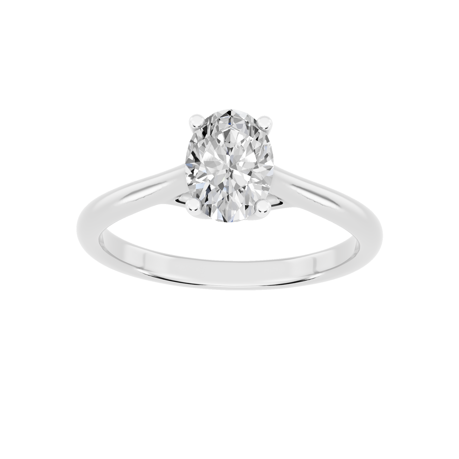 White Gold-Radiant Lab-Grown Diamond Engagement Ring_view=3DH