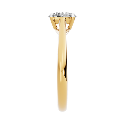 Yellow Gold-Radiant Lab-Grown Diamond Engagement Ring_view=SIDE