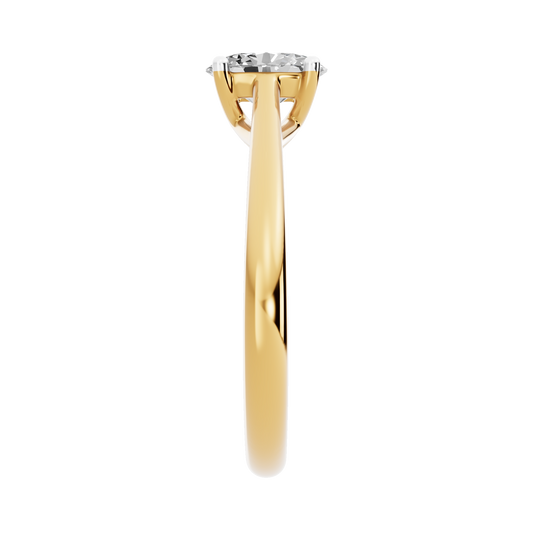 Yellow Gold-Radiant Lab-Grown Diamond Engagement Ring_view=SIDE