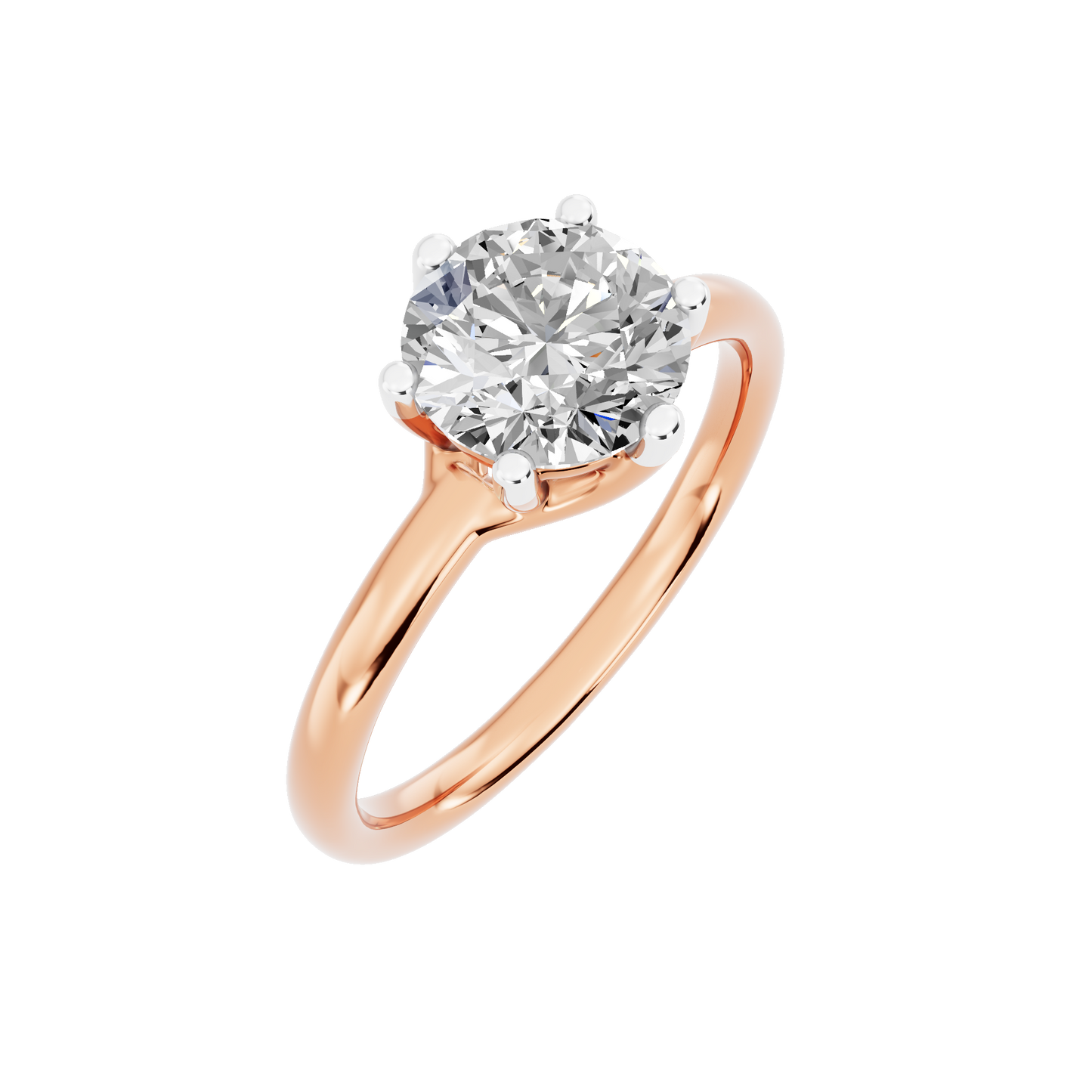 Pink Gold-Blossom Lab-Grown Diamond Engagement Ring_view=3DV